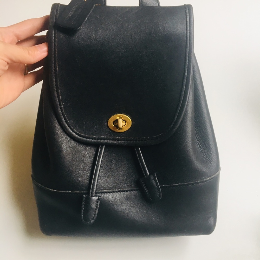 Vintage Coach Leather Backpack